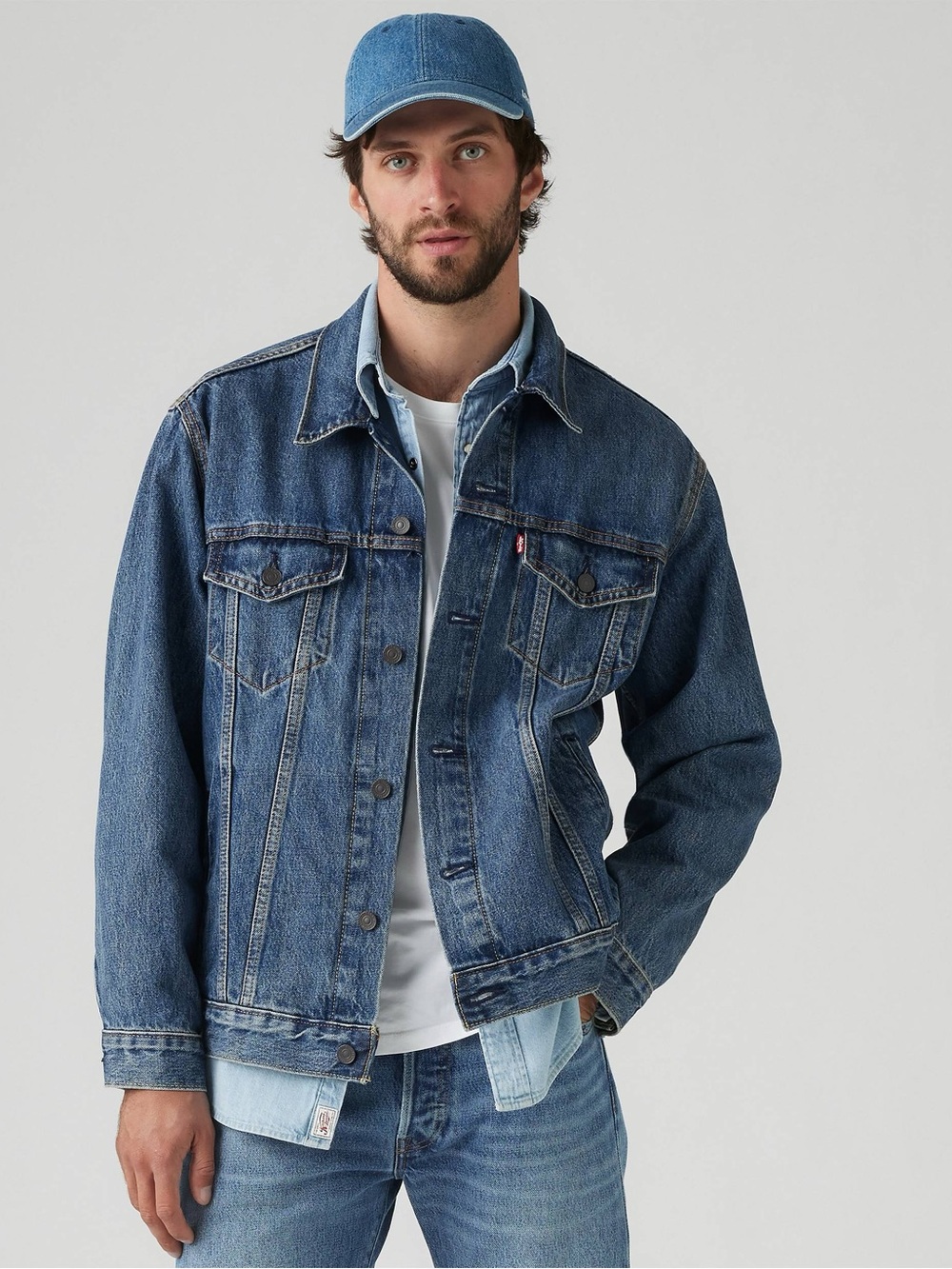 Levi's Blue Denim Jacket - Mid Wash